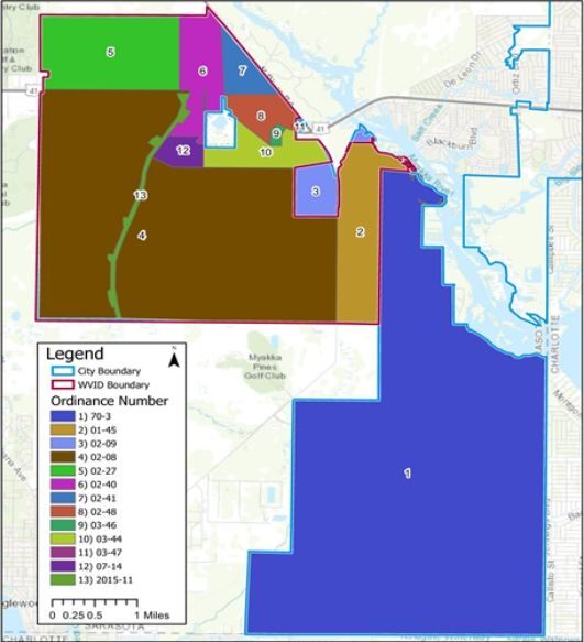 History of annexations west of the Myakka River